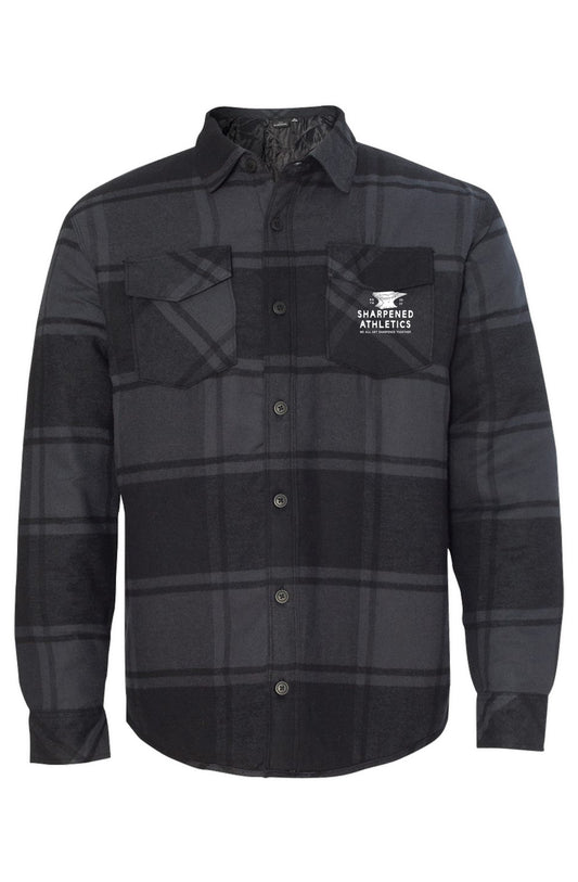 Apliiq - Mens Quilted Flannel Shirt Jacket