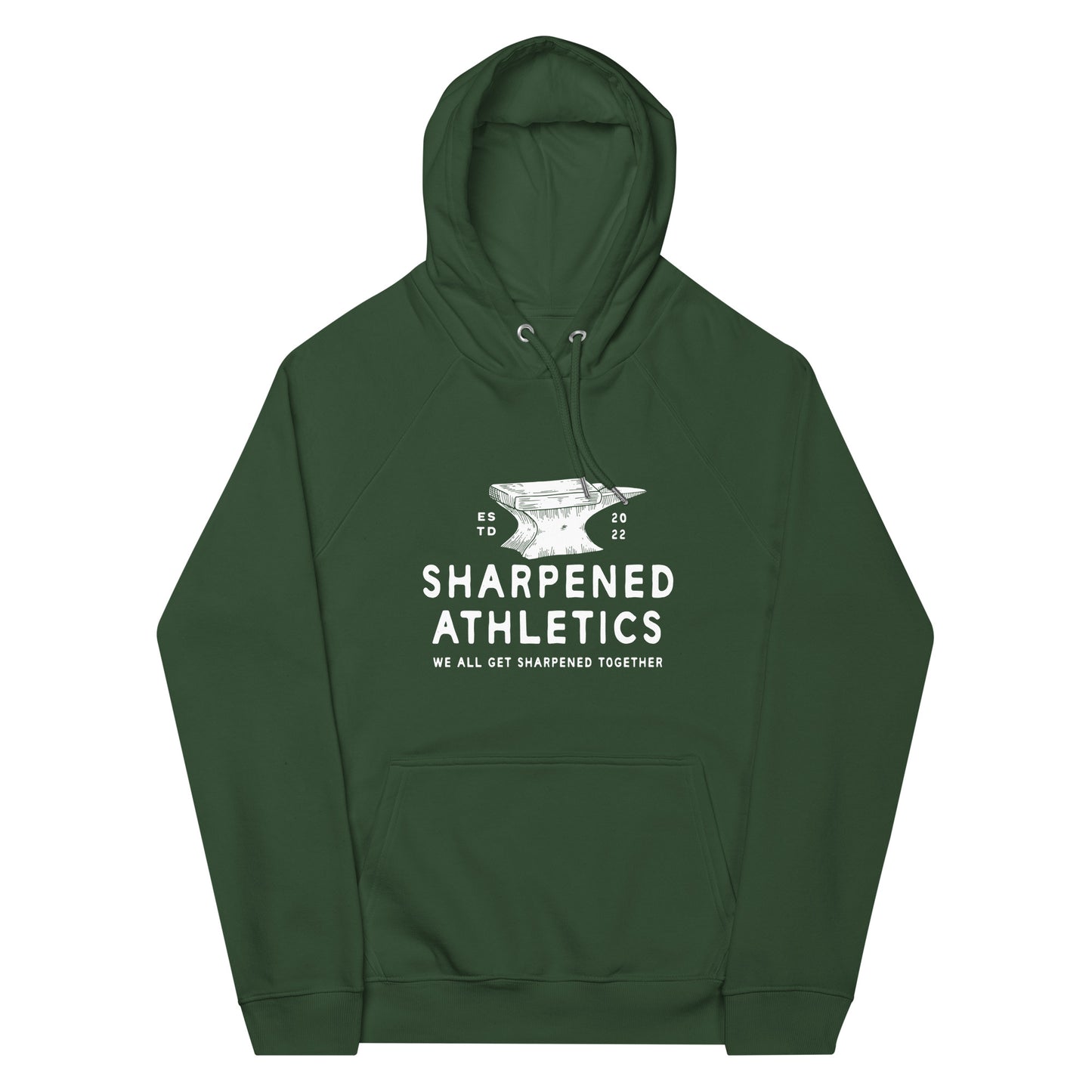 Unisex eco raglan hoodie