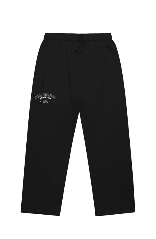 Apliiq - Cuffless Track Pants with Vintage Sports Logo