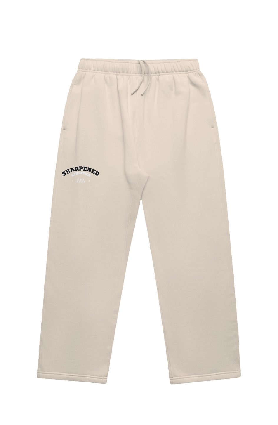 Apliiq - Cuffless Track Pants with Vintage Sports Logo