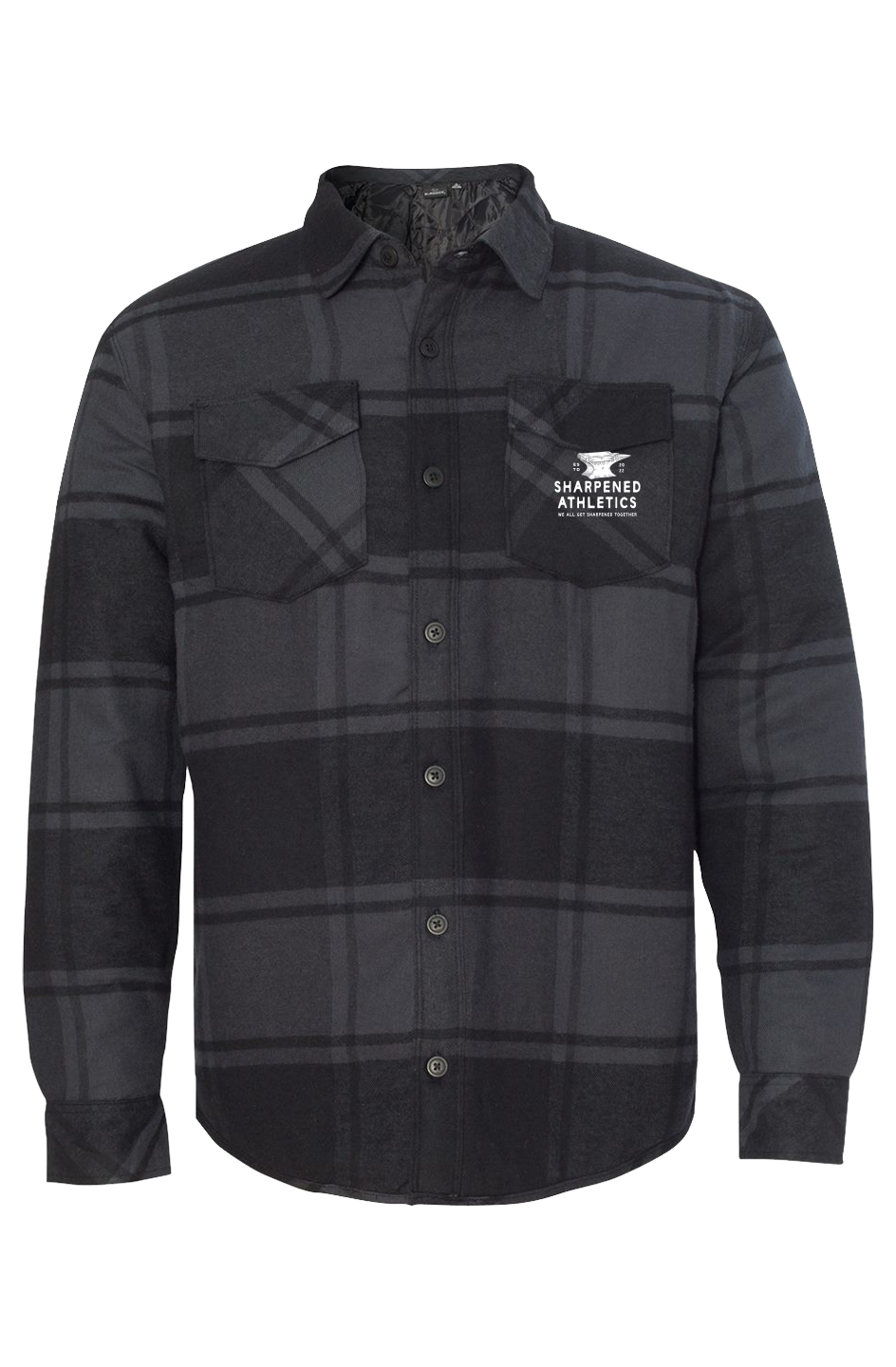 Apliiq - Mens Quilted Flannel Shirt Jacket